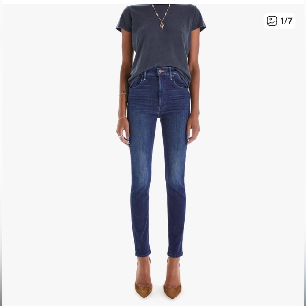 MOTHER The Stash Swooner Ankle Fray in Chick Flick - size 27